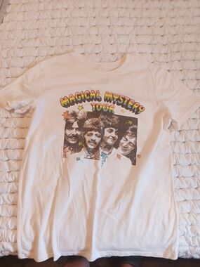 The Beatles White 'Magical Mystery Tour' Graphic Tee